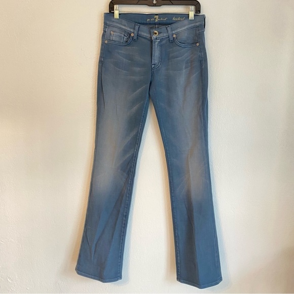 7 For All Mankind Denim - 7 For All Mankind Blue Boot Cut Jeans Timeless Style